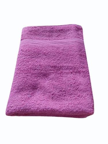 Purple Plain Terry Cotton Bath Towel Size 27x56 Inches At Rs 90 Piece