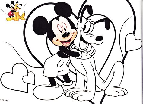 Mickey Mouse And Pluto Coloring Pages : Baby Mickey Mouse And Baby ...