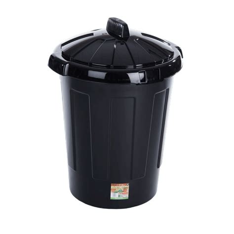 Go Waste Bins Buy Black Plastic Dustbin 80 Litres Go Cleaning Supplies