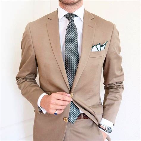 Tan Suit Beige Suits Suit And Tie Gents Fashion Mens Fashion Suits