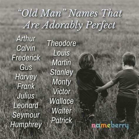 Old Man Baby Names Old Man Names Book Names Character Names | Hot Sex ...