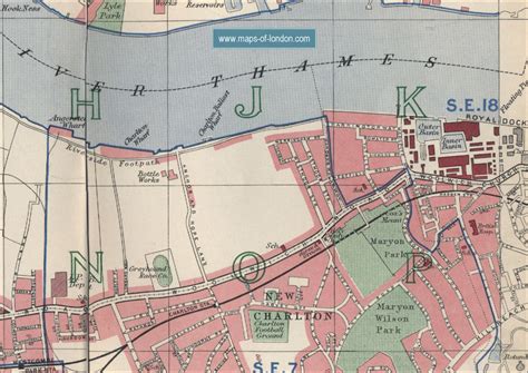 Map Of Greenwich London