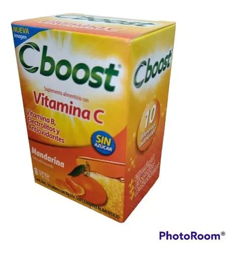 Cboost Vitamina C 10 Sobre Con 8g Cu Sin Azucar Mandarina Envío Gratis