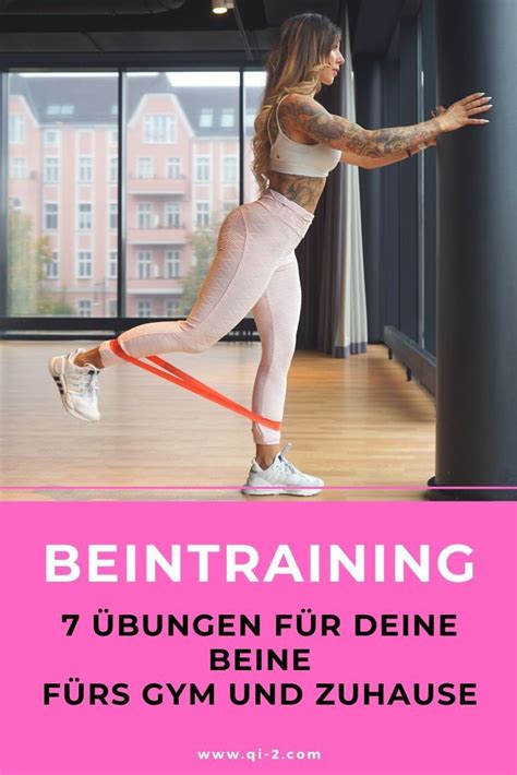 Beintraining fürs Gym und Zuhause Qi² Fitness Übungen Beintraining