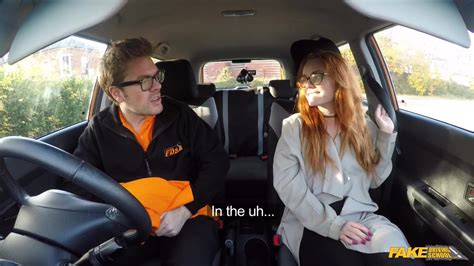 Fake Driving School British Ginger Babe Ella Hughes Gets Her Perfect Pussy Fucked During