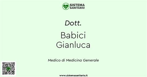 Dott Babici Gianluca Medico Di Base Sistemasanitario It