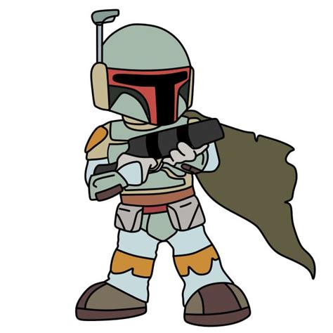 Dessin Boba Fett Etape15