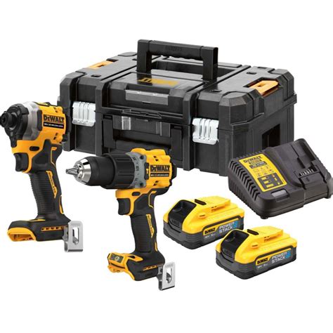 Dewalt Dck H T Qw Kit Outils Powerstack Perceuse Dcd Visseuse