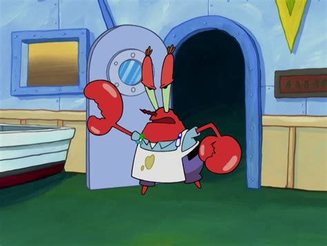 Image Mr Krabs Wearing The Krabby O Mondays Uniform Png Encyclopedia Spongebobia Fandom