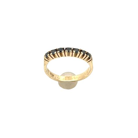 Sans Prix De R Serve Bague Carats Or Jaune Ct Tw Saphir