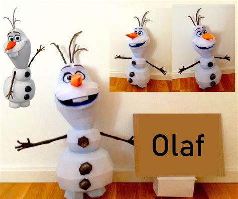 Olaf Papercraft DIY 3D PDF Template Printable Paper Model 2021 | Etsy ...