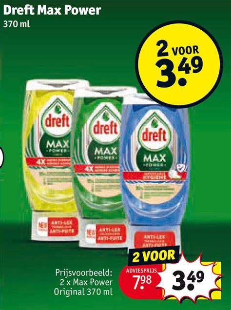 Dreft Max Power Ml Promotie Bij Kruidvat