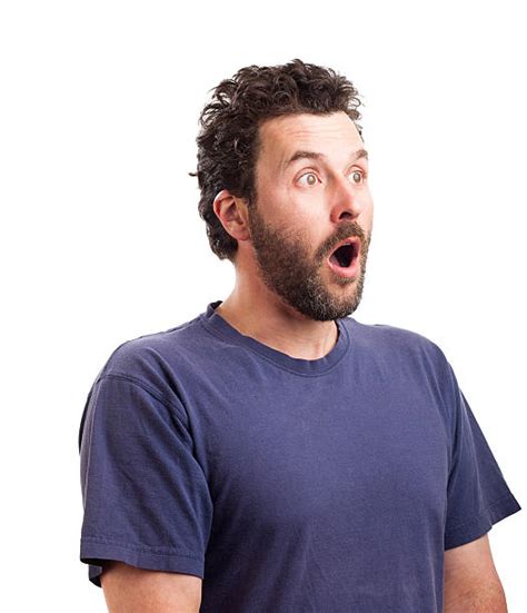 Shocked Man White Background Stock Photos Pictures And Royalty Free