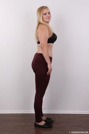 Pretty Blonde Slowly Peels Off Her Black Blouse Shoes A XXX Dessert