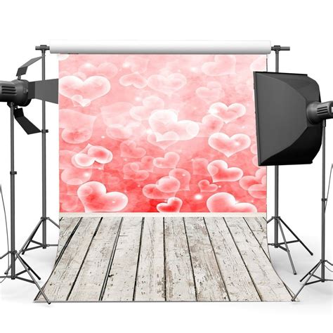 ABPHOTO Polyester 5x7ft Valentine S Day Backdrop Sweet Hearts Bokeh