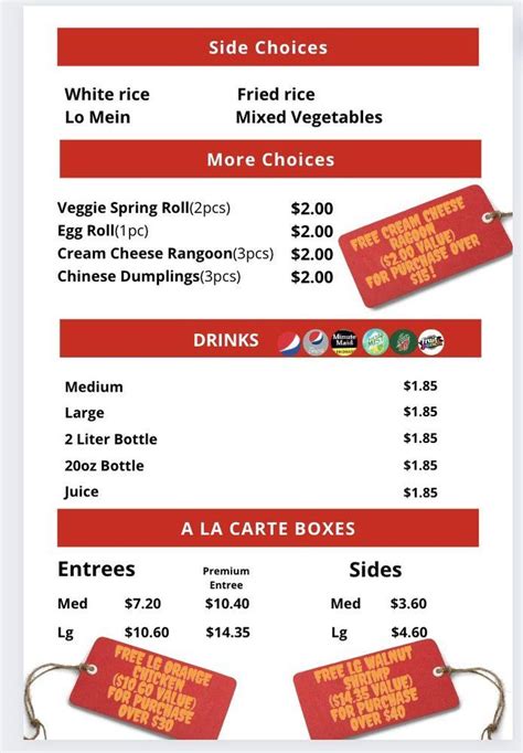 Menu At Panda Eatery Restaurant Fort Lauderdale