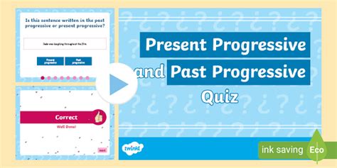 Identifying Present And Past Progressive Powerpoint