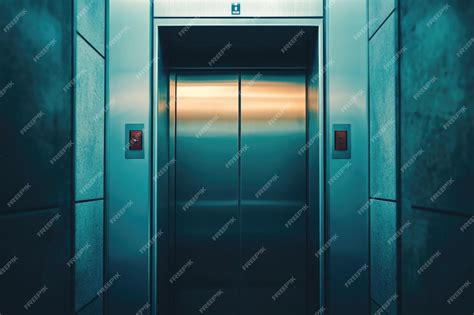 Elevator Poster Modern Interior Design With Vertical Poster In Open