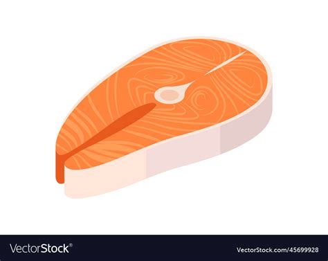 Fish meat concept Royalty Free Vector Image - VectorStock