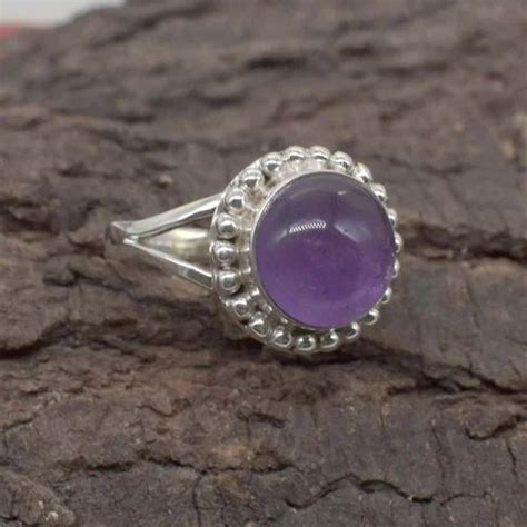 Sterling Silver Amethyst Gemstone Ring At Rs Piece Silver