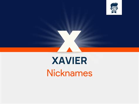 Nicknames For Xavier 540 Cool And Catchy Nicknames BrandBoy