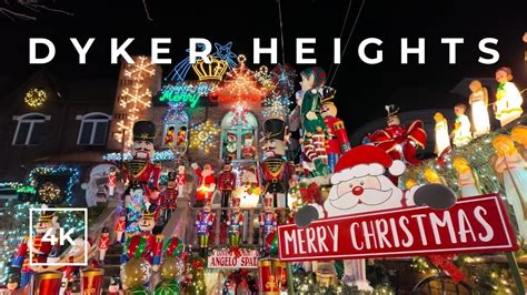 4K BEST Christmas Lights In NYC Dyker Heights Brooklyn YouTube