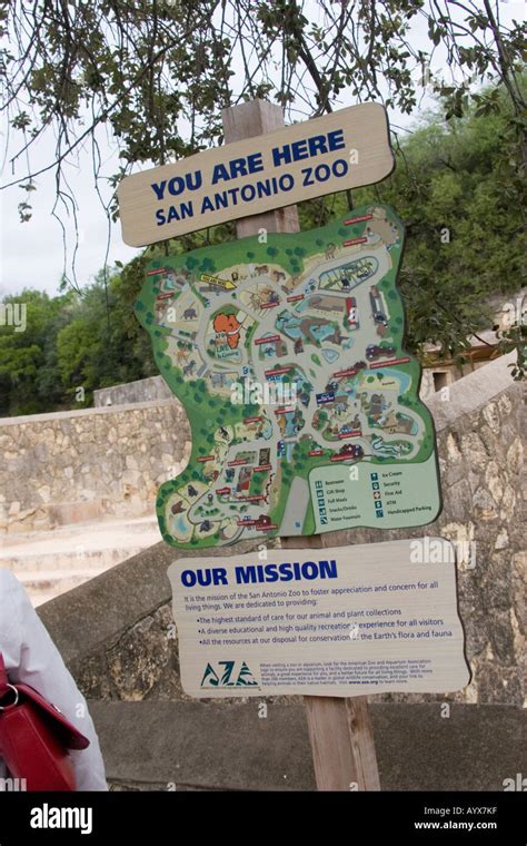 Map in san antonio zoo texas tx usa hi-res stock photography and images ...