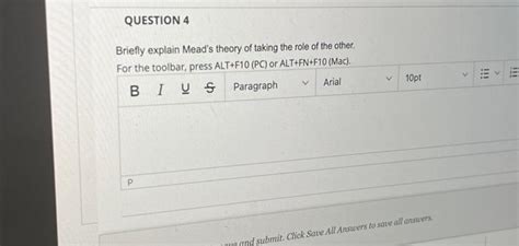 Solved Briefly explain Mead's theory of taking the role of | Chegg.com