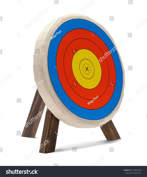 Round Archery Target Isolated On White Stock Photo 1718585935 ...