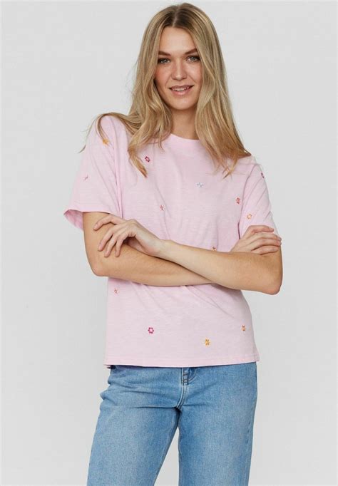 Nümph T Shirt Print Roseate Spoonbill Roze Zalando Nl