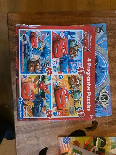 Boîte de 4 puzzles Cars Disney Pixar Disney Beebs