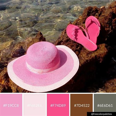 Beach Life Pink Color Palette Inspiration Digital Art Palette