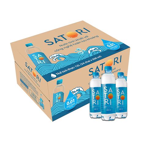 Nước Suối Satori 500ml Thùng 24 Chai Nước Uống Lê Đức