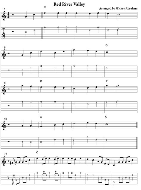 Red River Valley Guitar Chords