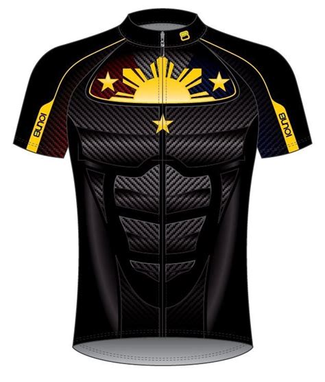 Black And Yellow Cycling Jersey With Stars PH Carbon