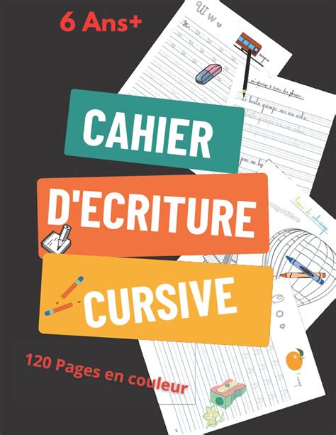 Buy Cahier Décriture Cursive Apprendre à écrire Les Lettres Majuscule