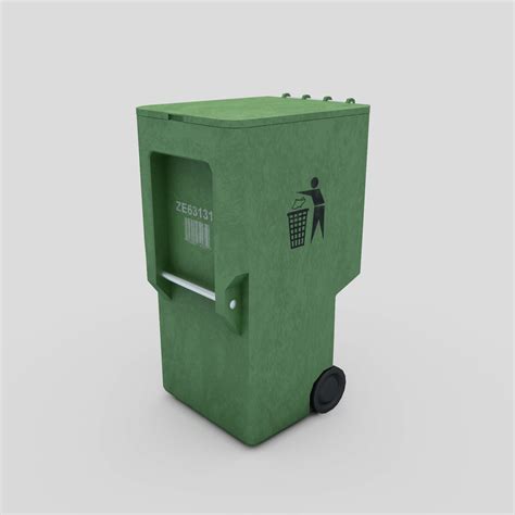 Мусорный бак 02 3D Модель $19 - .obj .max .fbx .3ds - Free3D