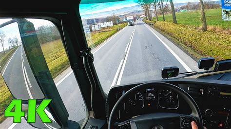 Pov Truck Driving Mercedes Actros To Polanica Zdroj Poland Youtube