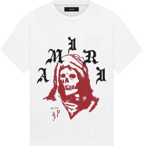 Amiri X Wes Lang White Solar Kings T Shirt Inc Style