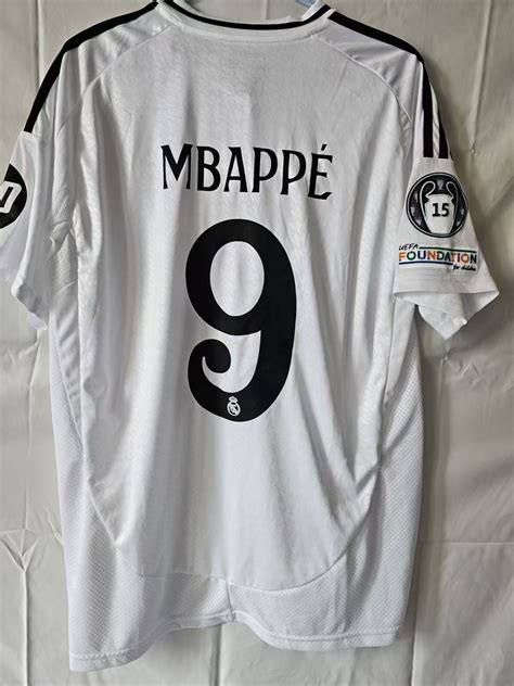 Real Madrid 2024 25 Real Madrid 9 Kylian Mbappé Jersey Home Grailed