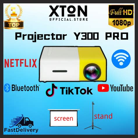 Y Portable Mini Projector Full Hd Led Laptop Phone Android Hdmi Usb