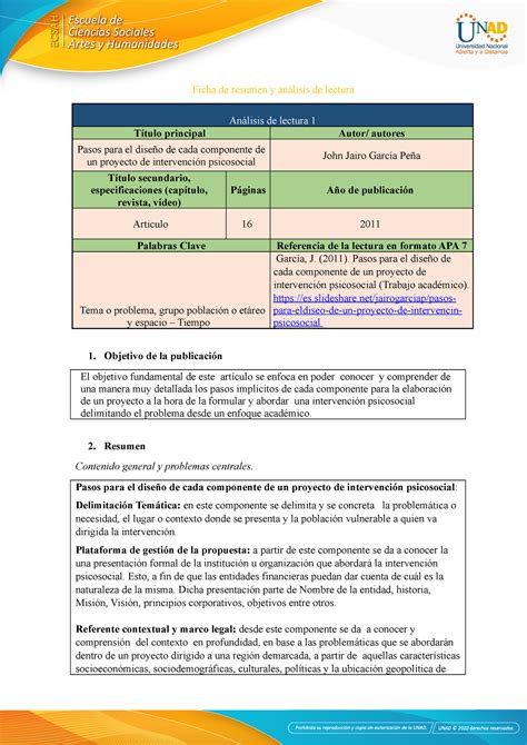 Anexo Ficha De Resumen Y An Lisis De Lectura Ficha De Resumen Y