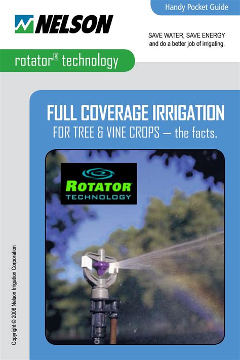 Nelson Rotator Full Coverage Irrigation Brochure By Deltawaterproducts