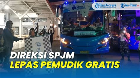 Direksi SPJM Lepas Pemudik Gratis Di Pelabuhan Makassar YouTube