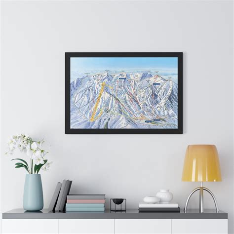 Snowbasin Trail Map Utah Ski Resort Framed Poster - Etsy