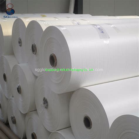 Grs Sgs Approved Manufacturer Packaging Furniture Pp White Flat Woven