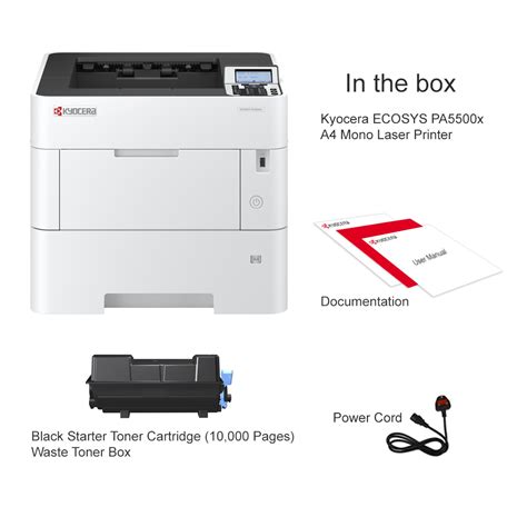 Kyocera ECOSYS PA5500x A4 Mono Laser Printer 110C0W3NL0