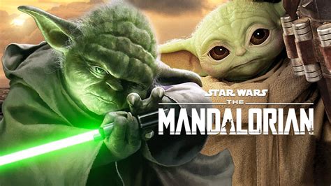 Cartoon Mandalorian And Baby Yoda - Ana-Candelaioull