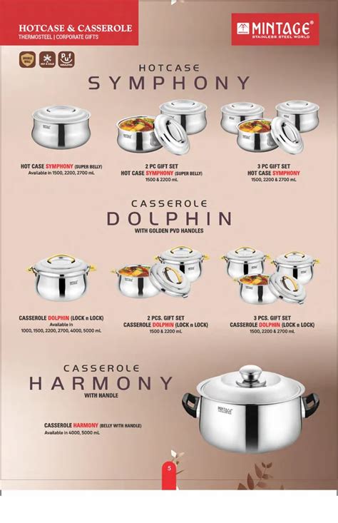 Stainless Steel Hot Case And Casserole Stainless Steel Casserole Lock
