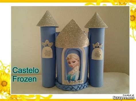 Como Fazer Castelo Frozen Centro De Mesa Youtube